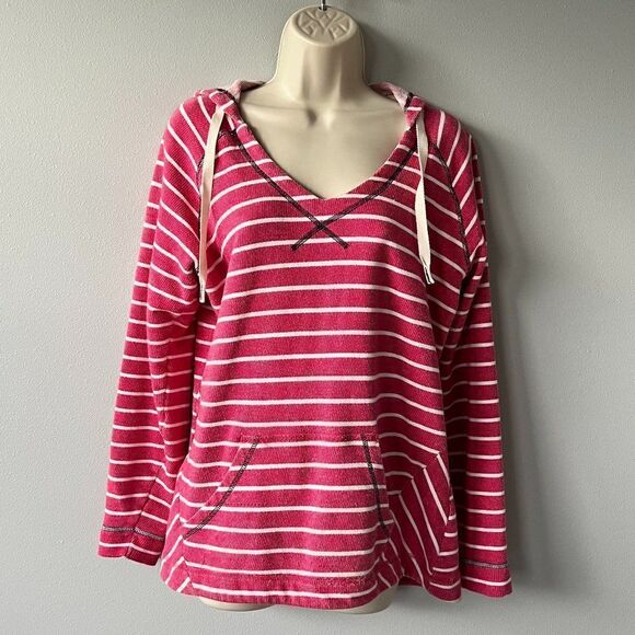 Columbia Tops - Columbia Sportswear Tropic Haven Striped Pullover Hoodie Size M
